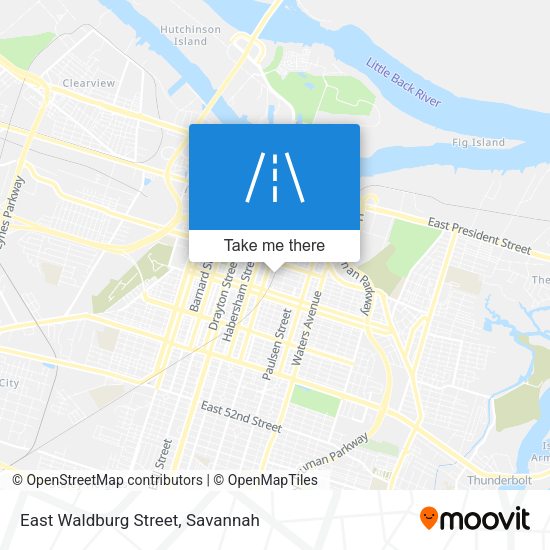 Mapa de East Waldburg Street