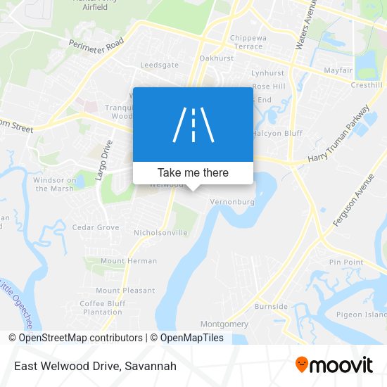 East Welwood Drive map