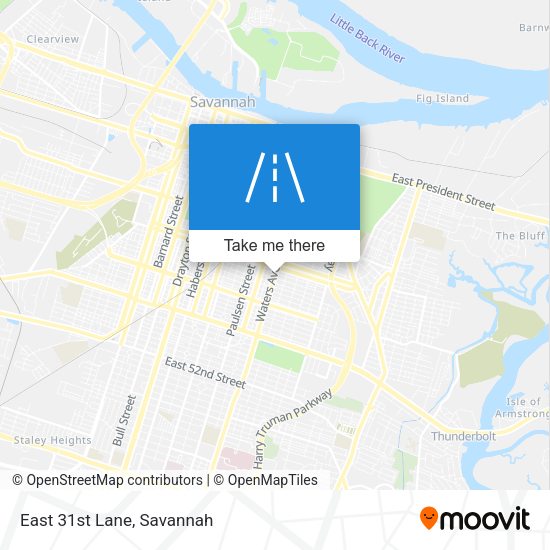 Mapa de East 31st Lane