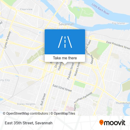 Mapa de East 35th Street