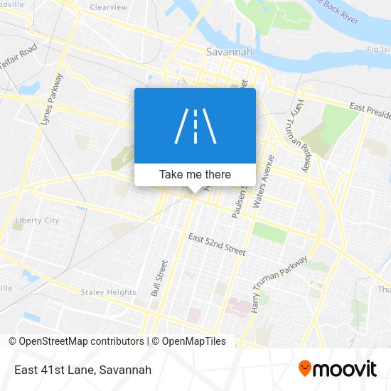 Mapa de East 41st Lane
