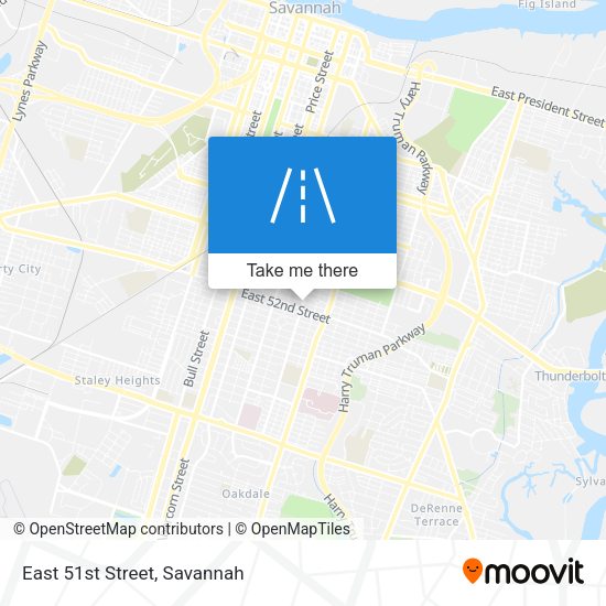 Mapa de East 51st Street