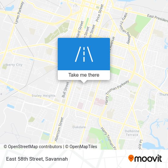 Mapa de East 58th Street
