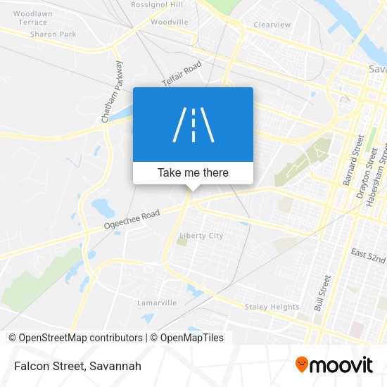 Falcon Street map