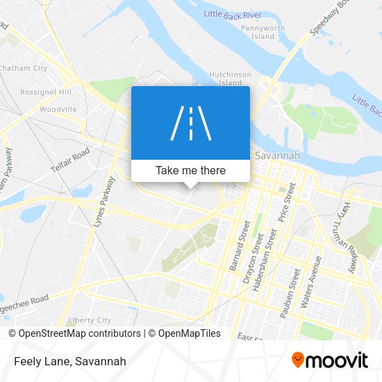 Mapa de Feely Lane