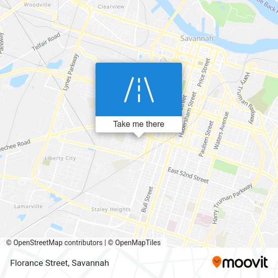 Mapa de Florance Street
