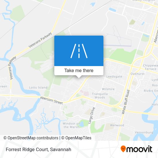 Mapa de Forrest Ridge Court