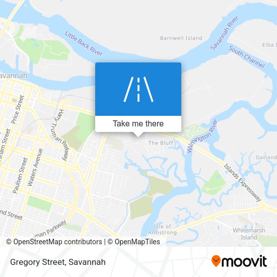 Mapa de Gregory Street