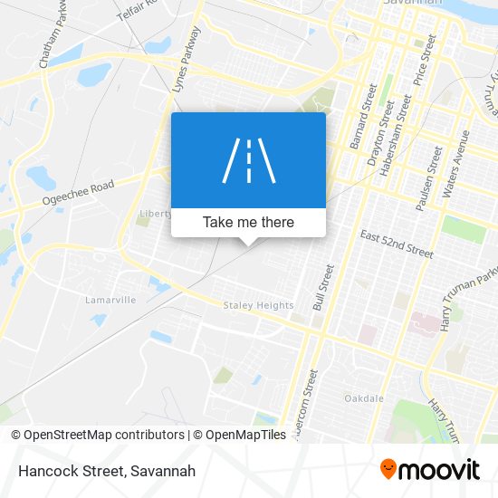 Mapa de Hancock Street