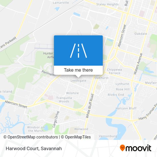 Mapa de Harwood Court