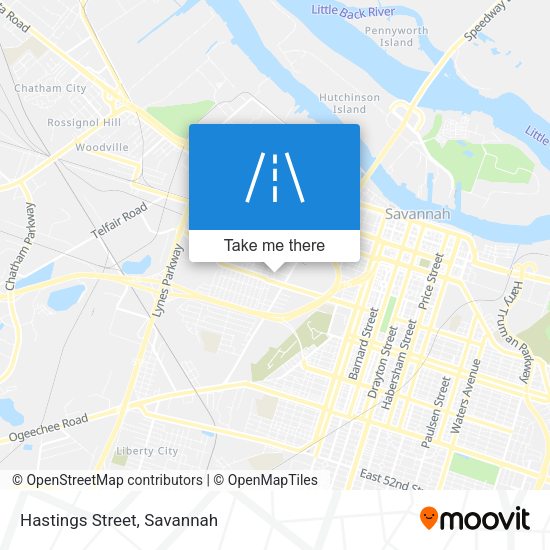 Hastings Street map