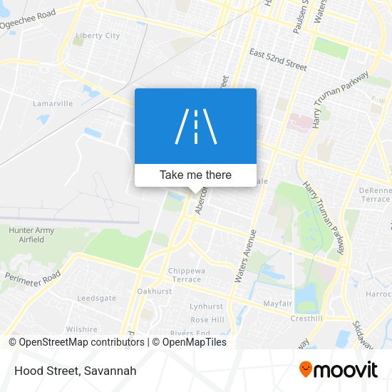 Mapa de Hood Street