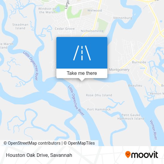 Mapa de Houston Oak Drive