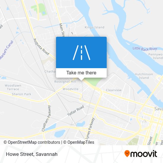 Mapa de Howe Street