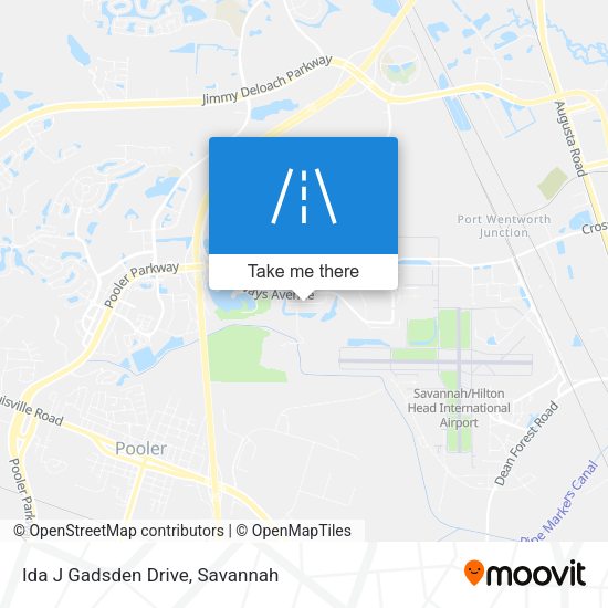 Mapa de Ida J Gadsden Drive