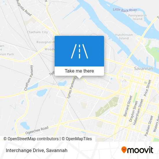 Interchange Drive map