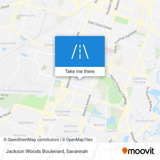 Mapa de Jackson Woods Boulevard