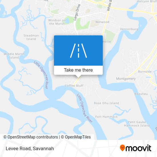 Mapa de Levee Road
