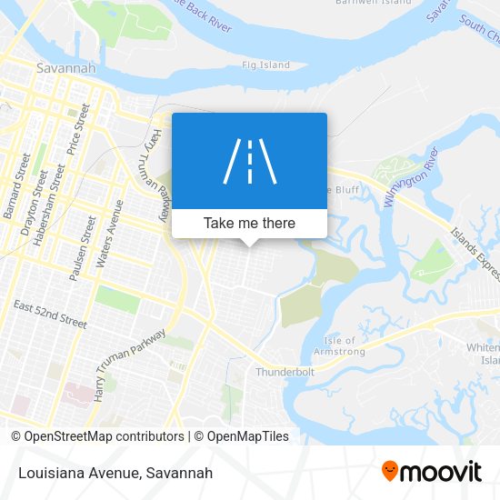 Mapa de Louisiana Avenue