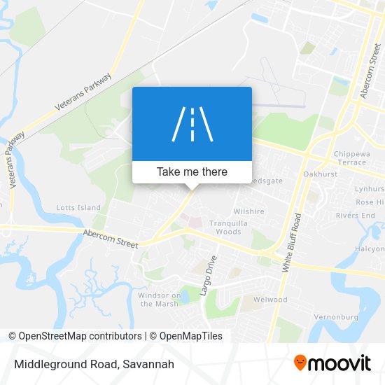 Mapa de Middleground Road