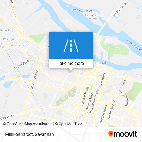 Mapa de Milliken Street