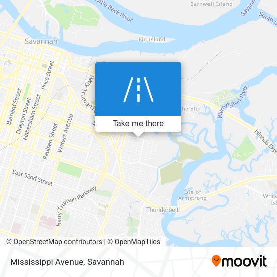Mississippi Avenue map