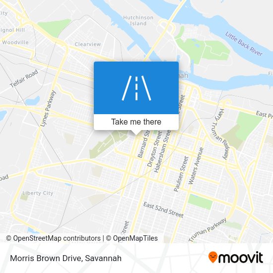Morris Brown Drive map