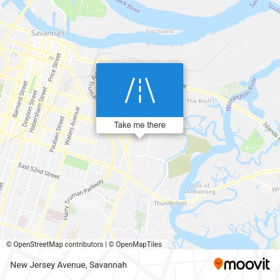 Mapa de New Jersey Avenue