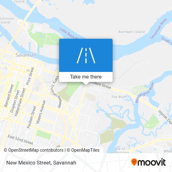 Mapa de New Mexico Street