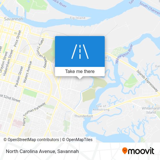 North Carolina Avenue map