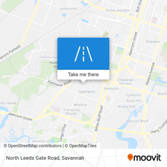 North Leeds Gate Road map