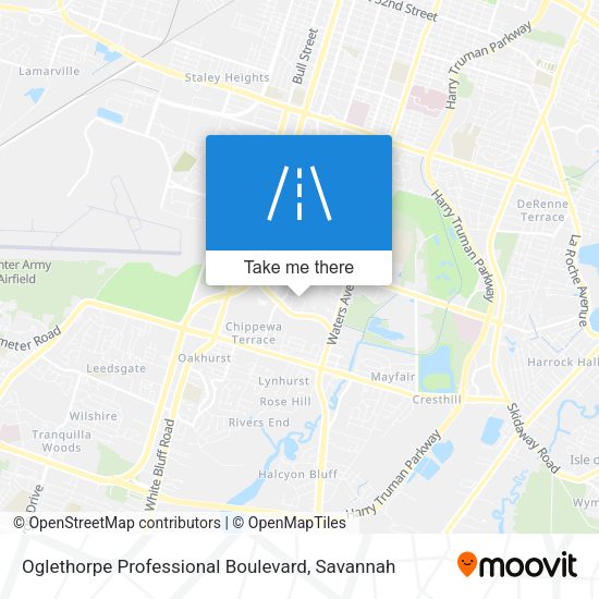 Mapa de Oglethorpe Professional Boulevard