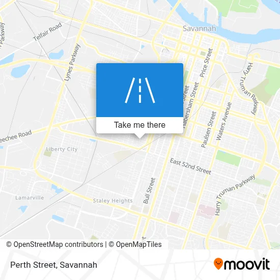 Perth Street map