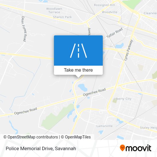 Mapa de Police Memorial Drive