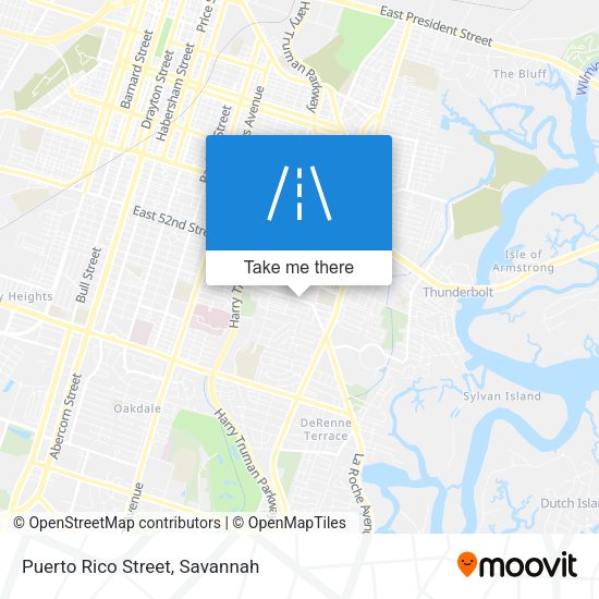 Mapa de Puerto Rico Street