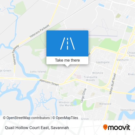 Quail Hollow Court East map