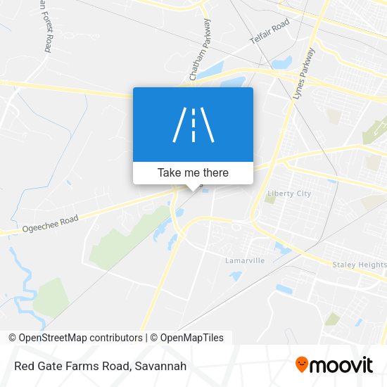 Red Gate Farms Road map