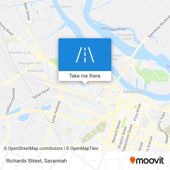 Mapa de Richards Street