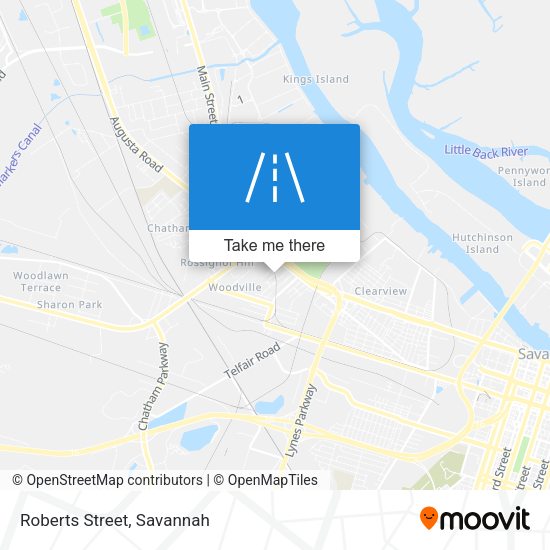 Mapa de Roberts Street