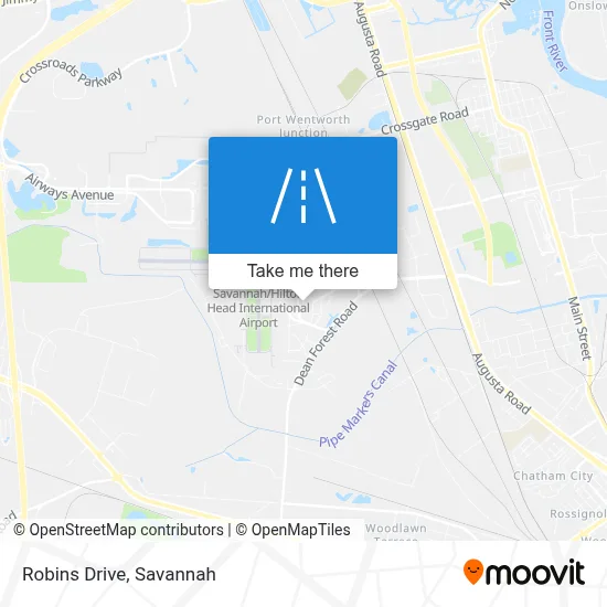Robins Drive map