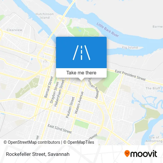 Rockefeller Street map