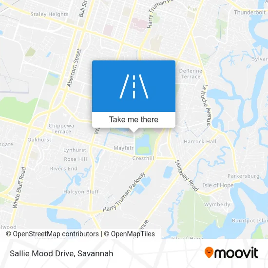 Mapa de Sallie Mood Drive
