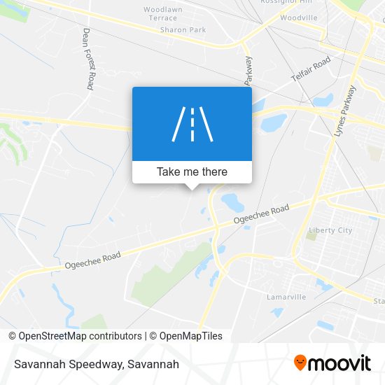 Savannah Speedway map