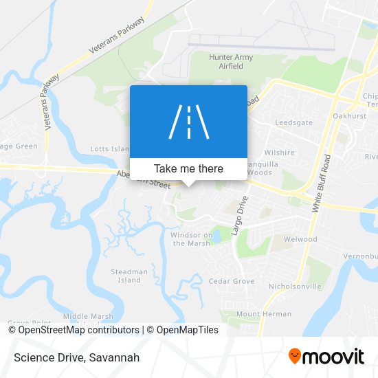 Mapa de Science Drive