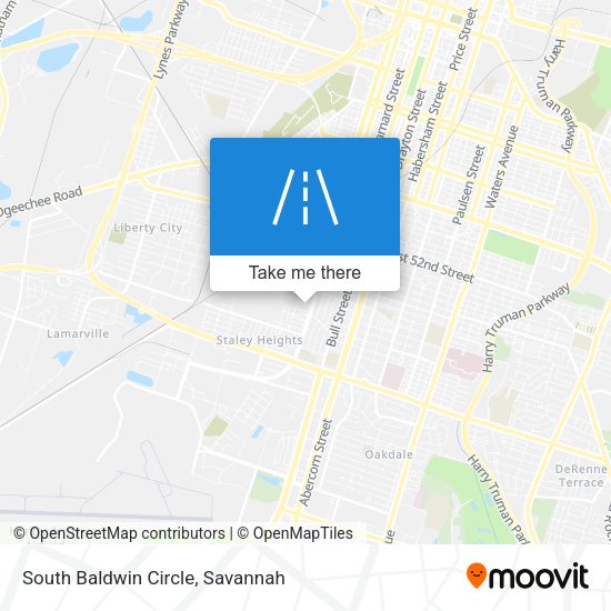 South Baldwin Circle map