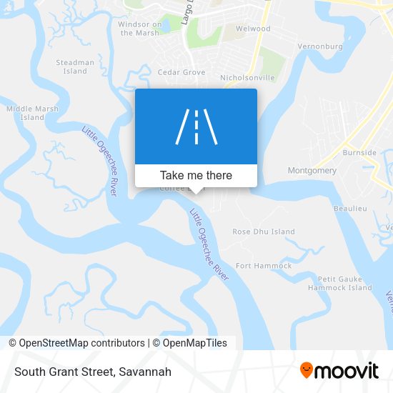 South Grant Street map
