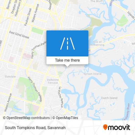 Mapa de South Tompkins Road