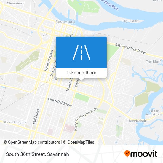 Mapa de South 36th Street