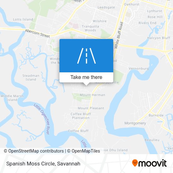 Mapa de Spanish Moss Circle