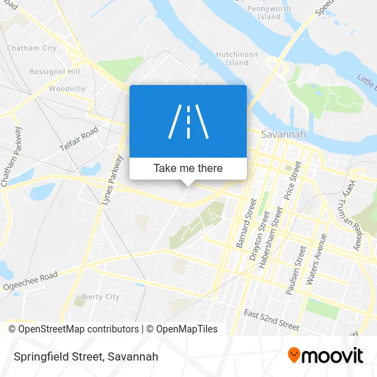 Springfield Street map